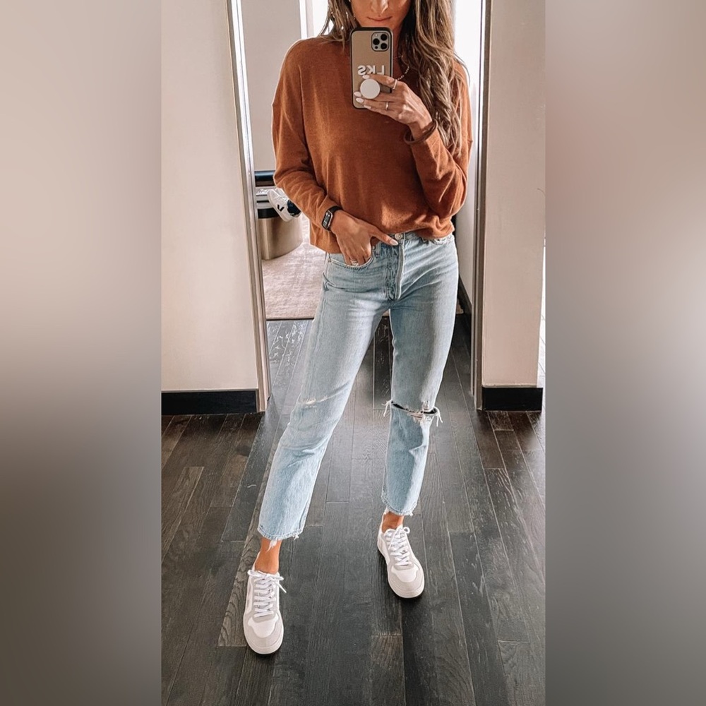 Agolde Riley High Rise Crop Jean